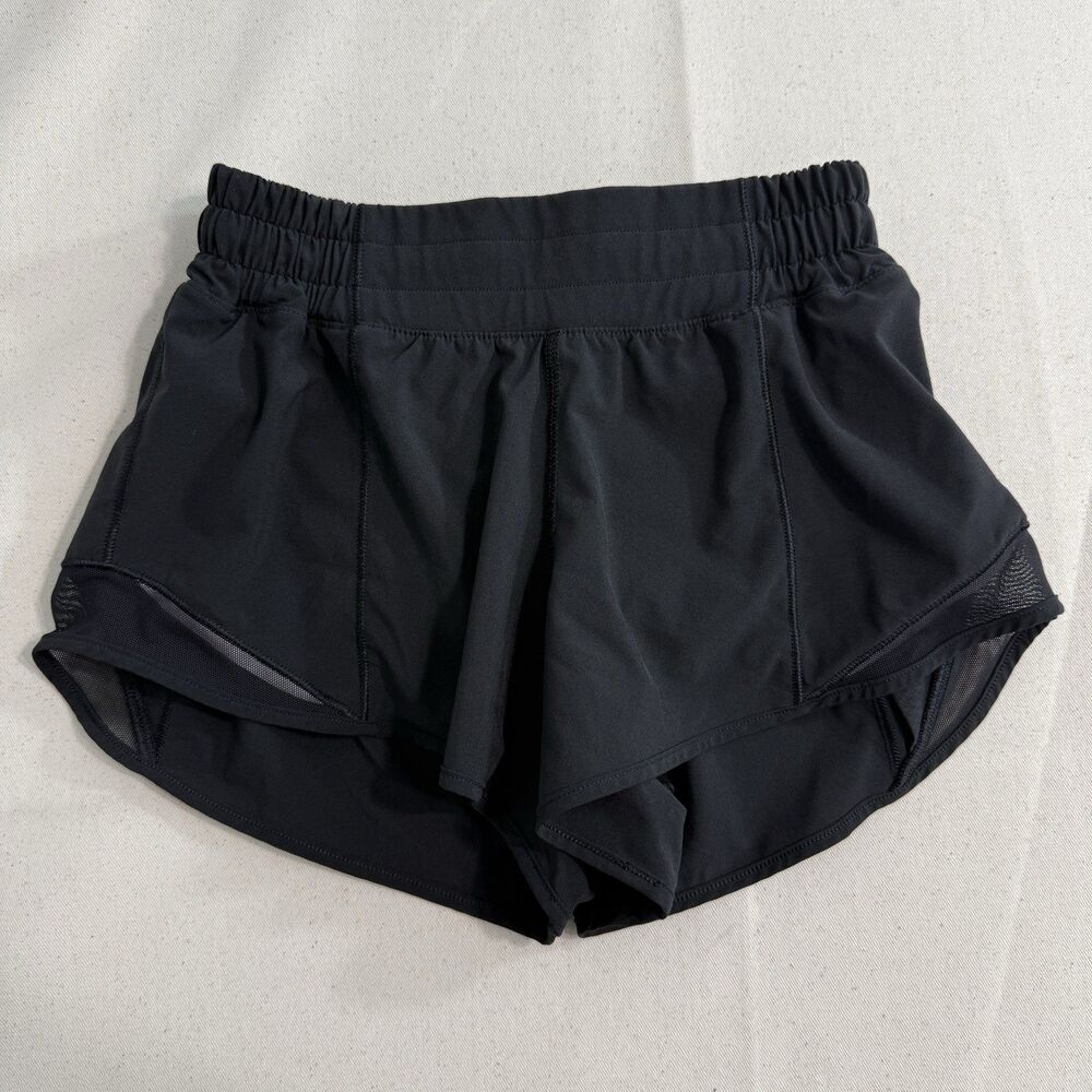 Lululemon Hotty Hot Low-Rise Lined Short 2.5" Size 2 Black